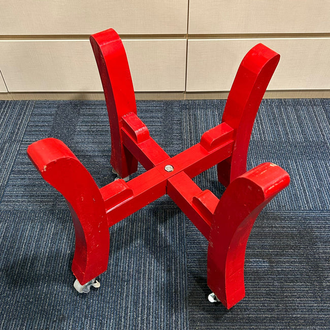 Flower Pot Drum Wooden Stand