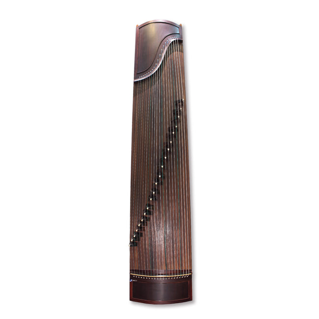 Exquisite Yellow Sandalwood "Minimalistic" 21# Guzheng by Shanghai Dunhuang Yun