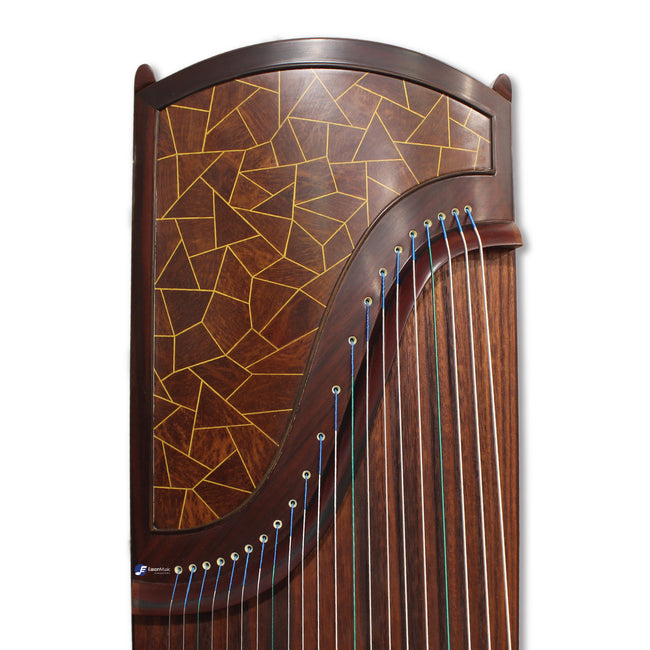 Yellow Sandalwood Guzheng with Mosaic Design