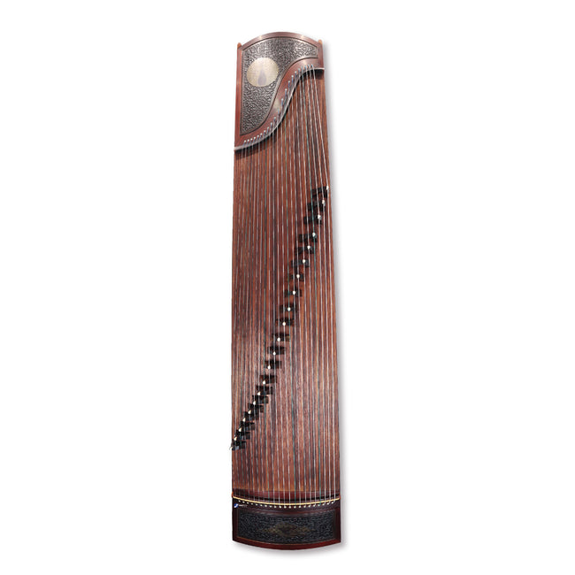 Exquisite Yellow Sandalwood "Poetic Harmony" 21# Guzheng by Shanghai Dunhuang Yun