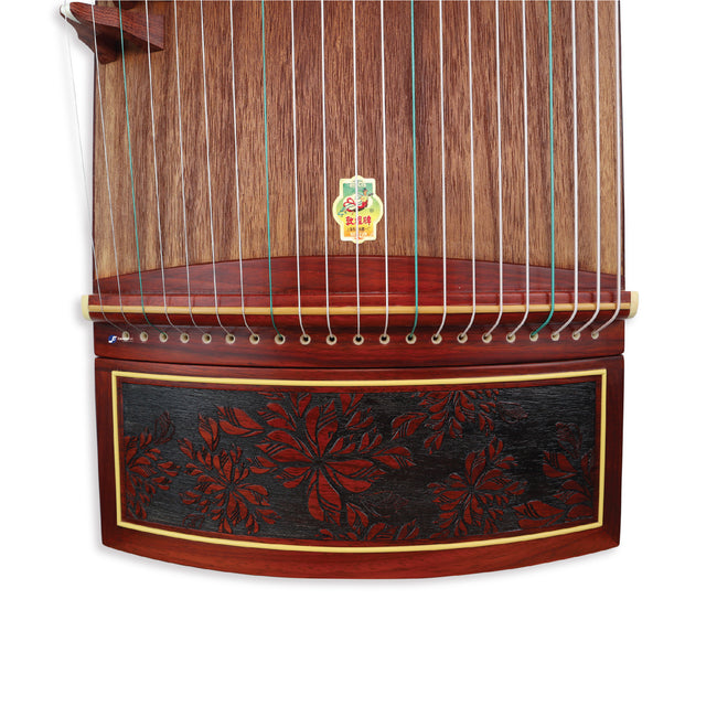 Special Edition Popular African Sandalwood "Lush Foliage" 21# Guzheng by Shanghai Dunhuang Yichang