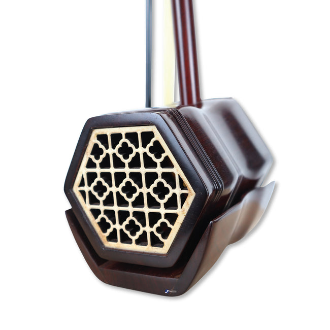 Eason Professional Violet Sandalwood Erhu with Modified Base Plate by Liu Ji Feng