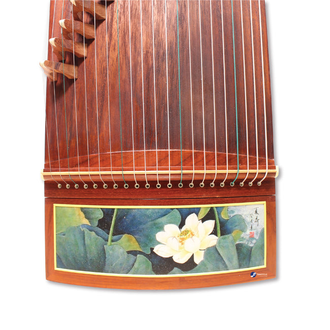 Popular African Violet Sandalwood "Summer Lilies" 21# Guzheng by Shanghai Dunhuang Yun