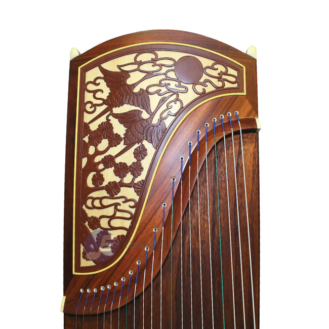 African Violet Sandalwood Guzheng 'Duo Cranes' by Shanghai Dunhuang