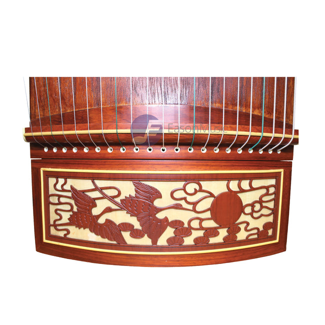African Violet Sandalwood Guzheng 'Duo Cranes' by Shanghai Dunhuang