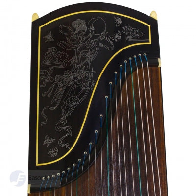 Concert Black Sandalwood "Moon Goddess" 21# Guzheng by Shanghai Dunhuang Yun
