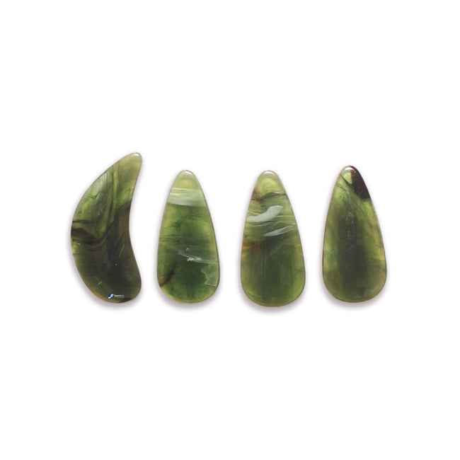 Gemstone-Inspired Composite Guzheng Nails