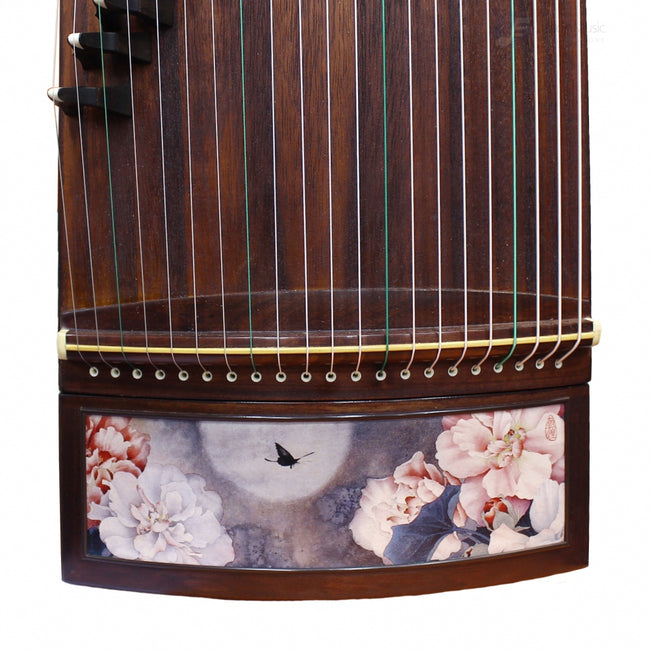 Concert Premium Black Rosewood "Moonlit Flowers" 21# Guzheng by Shanghai Dunhuang Yun