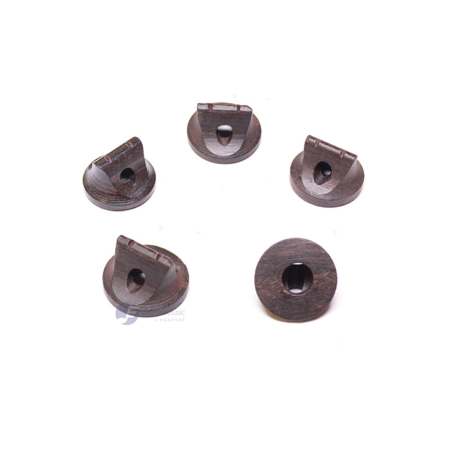 Round Black Sandalwood Bridge with Bottom Hole for Erhu