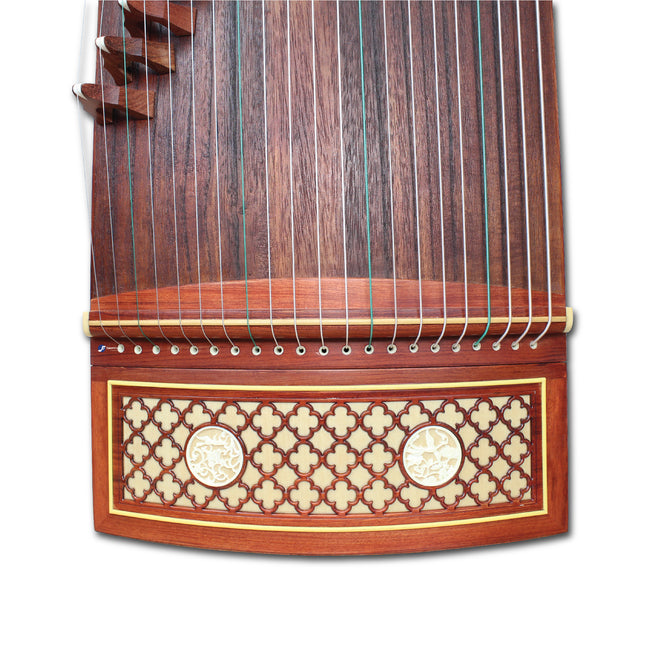 Concert Premium Rosewood "Jiao Chuang Ye Yu" 21# Guzheng by Shanghai Dunhuang Yun