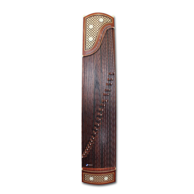 Concert Premium Rosewood "Jiao Chuang Ye Yu" 21# Guzheng by Shanghai Dunhuang Yun