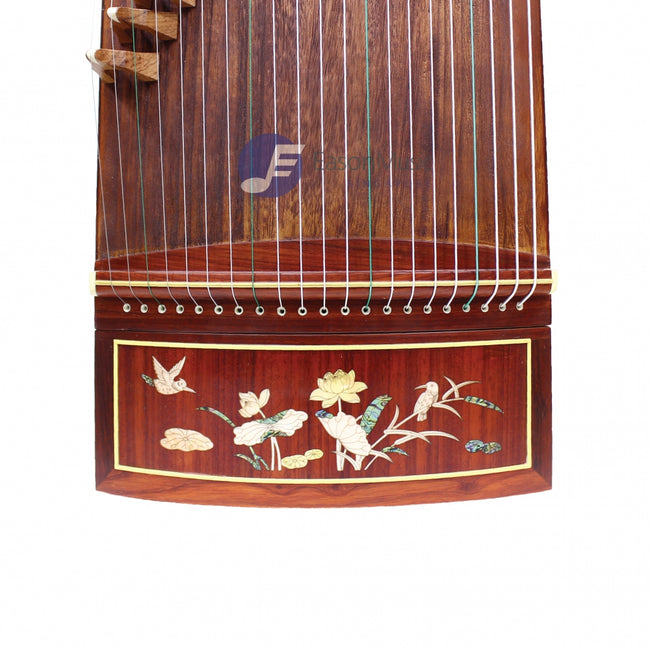 Popular African Violet Sandalwood "Shell Inlay Mandarin Duck" 21# Guzheng by Shanghai Dunhuang Yun