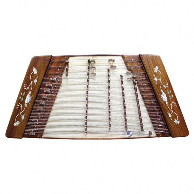 Concert Burmese Rosewood "Shell Inlay Lotus" 402 Yangqin by Yue Hai