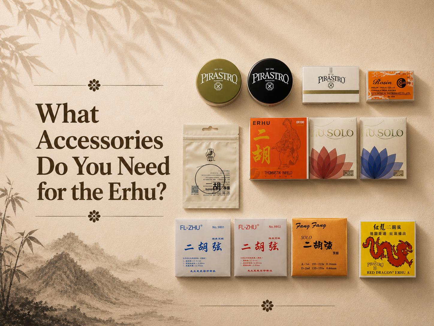 What Accessories Do You Need for the Erhu? | Eason Music Singapore