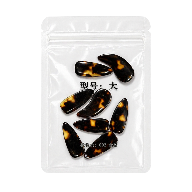 Plastic Guzheng Nails — Set of 8 (4 Left + 4 Right)