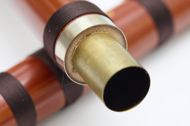 Premium Handcrafted White Bamboo Dizi Flute by Bao Guoliang