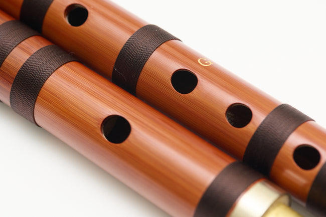 Premium Handcrafted White Bamboo Dizi Flute by Bao Guoliang