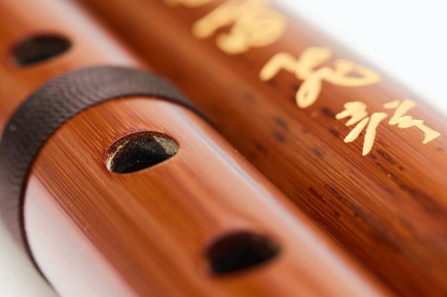 Premium Handcrafted White Bamboo Dizi Flute by Bao Guoliang