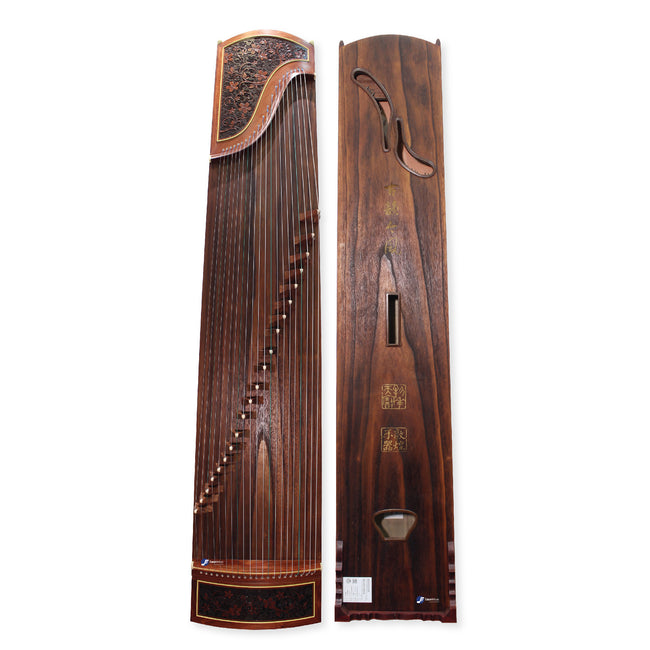 Popular Rosewood "Flowers and Vines" 21# Guzheng by Shanghai Dunhuang Yun