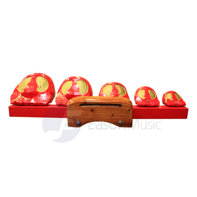 China 5 Piece Temple Block Set with Stand