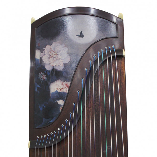 Concert Premium Black Rosewood "Moonlit Flowers" 21# Guzheng by Shanghai Dunhuang Yun
