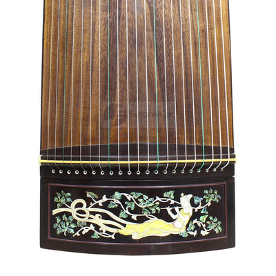 Professional Black Rosewood "Shell Inlay Fairy" 21# Guzheng by Shanghai Dunhuang Yun