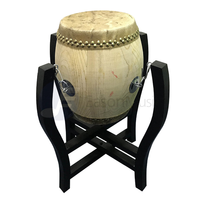 White Opera Drum Wooden Stand